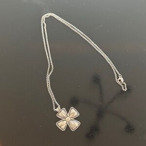 Silpada Silver Four-Leaf Pendant 18 inch Necklace